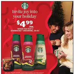 Jewel-Osco STARBUCKS CREAMER offer