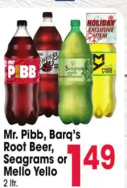 Jewel-Osco Mr. Pibb, Barq's Root Beer, Seagrams or Mello Yello offer