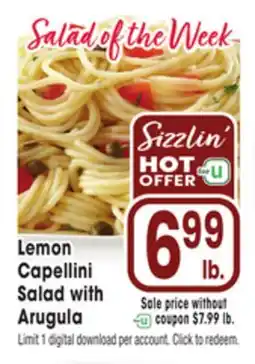 Jewel-Osco Lemon Capellini Salad with Arugula offer