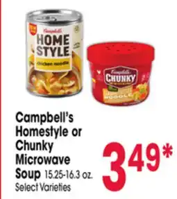 Jewel-Osco Campbell's Homestyle or Chunky Microwave Soup offer