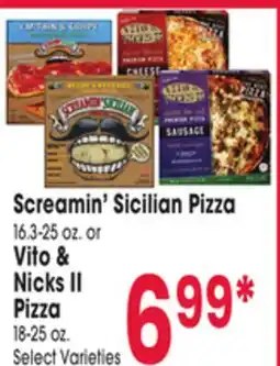 Jewel-Osco Screamin' Sicilian Pizza 16.3-25 oz. or Vito & Nicks II Pizza 18-25 oz offer