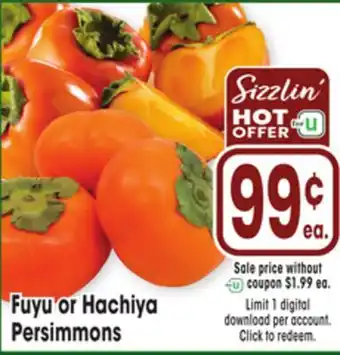 Jewel-Osco Fuyu or Hachiya Persimmons offer