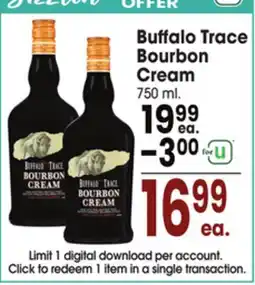 Jewel-Osco Buffalo Trace Bourbon Cream offer