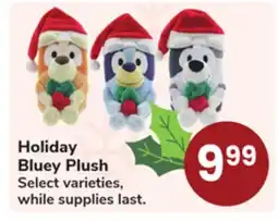 Jewel-Osco Holiday Bluey Plush offer