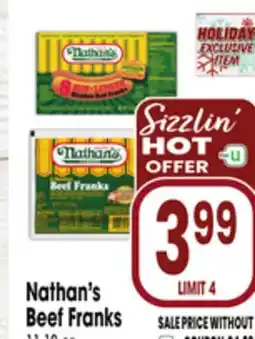 Jewel-Osco Nathan's Beef Franks offer
