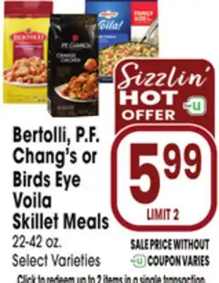 Jewel-Osco Bertolli, P. F. Chang's or Birds Eye Voila Skillet Meals offer