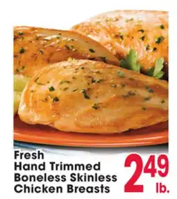 Jewel-Osco Fresh Hand Trimmed Boneless Skinless Chicken Breasts offer