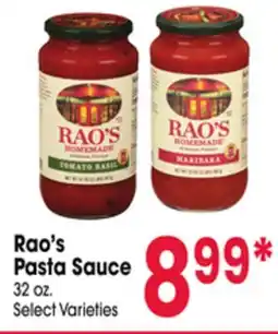 Jewel-Osco Rao's Pasta Sauce offer