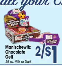 Jewel-Osco Manischewitz Chocolate Gelt offer