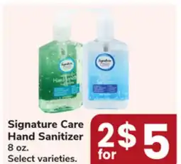 Jewel-Osco Signature Care Hand Sanitizer offer