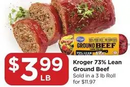 Food 4 Less Kroger 73% Lean Ground Beef offer