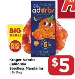 Food 4 Less Kroger Adorbs California Seedless Mandarins offer