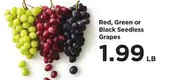 Food 4 Less Red, Green or Black Seedless Grapes offer