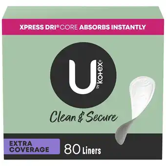 Walgreens Clean & Secure Panty Liners Unscented offer