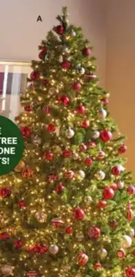 Ace Hardware 7.5' Prelit Sparkle Color-Changing LED Emerald Pine Tree offer