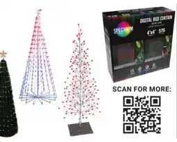 Ace Hardware 5' Pop-Up Slim Color-Changing LED Tree,, Digital LED Curtain Light offer