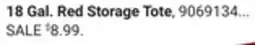 Ace Hardware Sterilite 18 Gal. Red Storage Tote offer