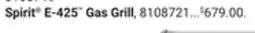 Ace Hardware Spirit E-425 Gas Grill offer