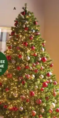 Ace Hardware A. 7.5' Prelit Sparkle Color-Changing LED Emerald Pine Tree offer