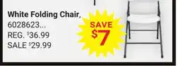 Ace Hardware White Folding Chair offer