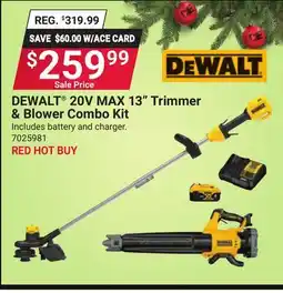 Ace Hardware DEWALT 20V MAX 13 Trimmer & Blower Combo Kit offer