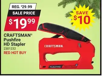 Ace Hardware CRAFTSMAN Pushfire HD Stapler offer