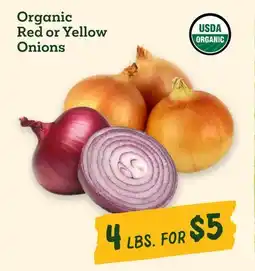Sprouts Farmers Market Organic Red or Yellow Onions offer
