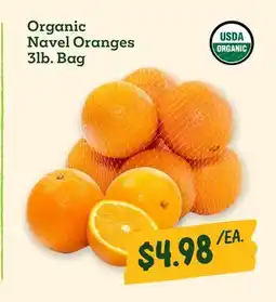 Sprouts Farmers Market Organic Navel Oranges offer