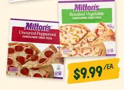 Sprouts Farmers Market Milton's Frozen Cauliflower Crust Pizza offer
