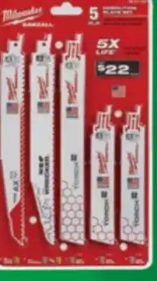 Ace Hardware 5 Pc. SAWZALL Blade Set offer
