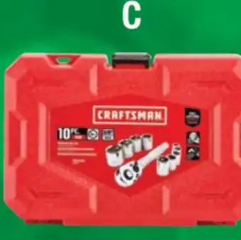 Ace Hardware CRAFTSMAN 10 Pc. 3/8 Drive SAE Socket Wrench Set offer
