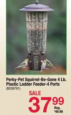 Ace Hardware Perky-Pet Squirrel-Be-Gone 4 Lb. Plastic Ladder Feeder-4 Ports offer