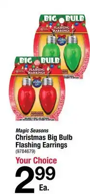 Ace Hardware Magic Seasons Christmas Big Bulb Flashing Earrings offer