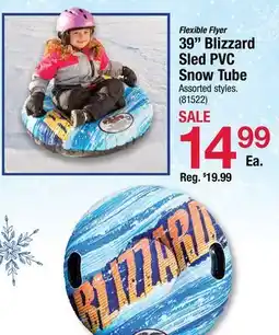 Ace Hardware 39 Blizzard Sled PVC Snow Tube offer
