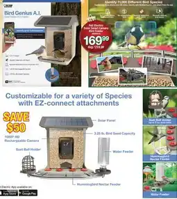 Ace Hardware Feit Electric Solar Smart Camera Bird Feeder offer
