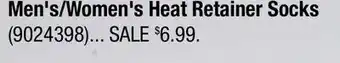 Ace Hardware Men's/Women's Heat Retainer Socks offer