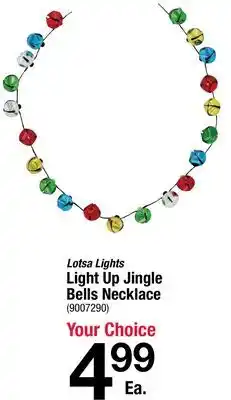 Ace Hardware Lotsa Lights Light Up Jingle Bells Necklace offer