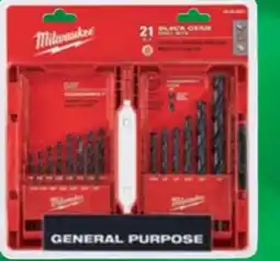 Ace Hardware Milwaukee 21 Pc. Thunderbolt Black Oxide Drill Bit Set offer