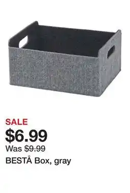 Ikea BESTÅ Box, gray offer