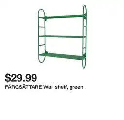 Ikea FÄRGSÄTTARE Wall shelf, green offer