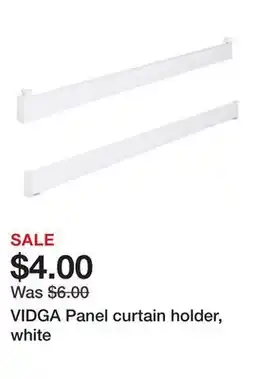 Ikea VIDGA Panel curtain holder, white offer