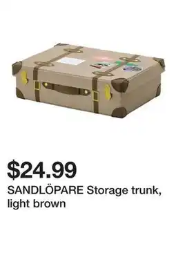 Ikea SANDLÖPARE Storage trunk, light brown offer
