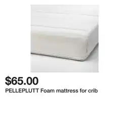 Ikea PELLEPLUTT Foam mattress for crib offer