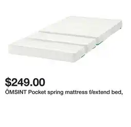 Ikea ÖMSINT Pocket spring mattress f/extend bed offer