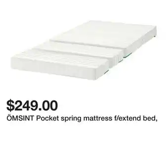 Ikea ÖMSINT Pocket spring mattress f/extend bed offer