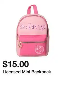 Five Below Licensed Mini Backpack offer