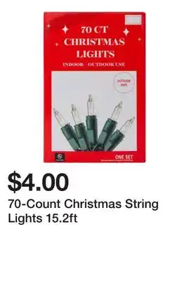 Five Below 70-Count Christmas String Lights 15.2ft offer