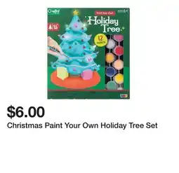 Five Below Christmas Paint Your Own Holiday Tree Set offer