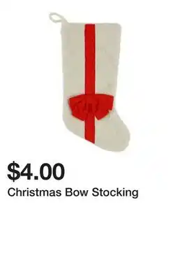 Five Below Christmas Bow Stocking offer