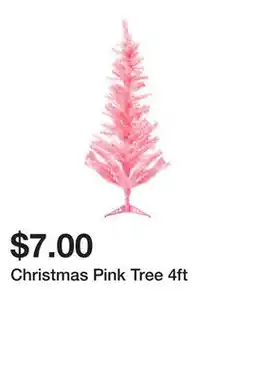 Five Below Christmas Pink Tree 4ft offer